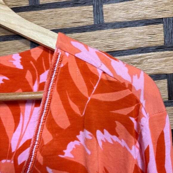 Soft Surroundings Pink And Orange Floral Tunic Top Size 2X - Picture 4 of 9